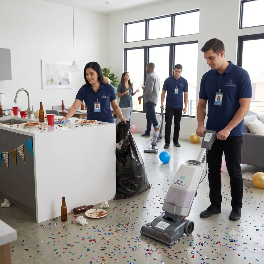 after party cleaning